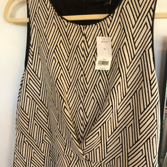 NWT Banana Republic Sleeveless Back + White Dress - Picture 3 of 5